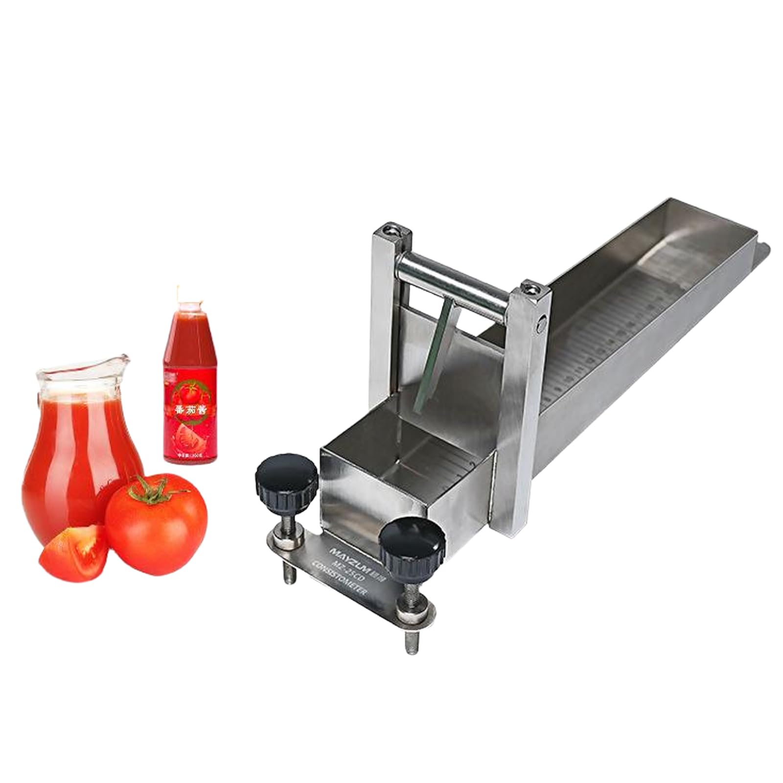 GYKOZY Food Viscosity Flow Tester, Viscous Liquids Consisometer with Precision Scale Display Value, Automatic Leveling, Test Sample Dosage: 75ml,Accurate Test,for Jam,tomato Sauce,Cheese Sauce Etc