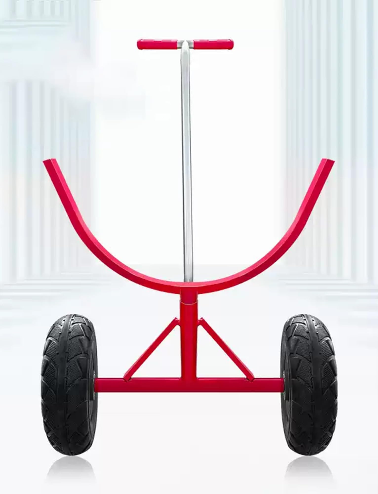 Schwerlast-Rohrtransporter Dolly, industrieller mobiler Wagen für Baustellen und Lager, All-Terrain Stahl Wiege Truck