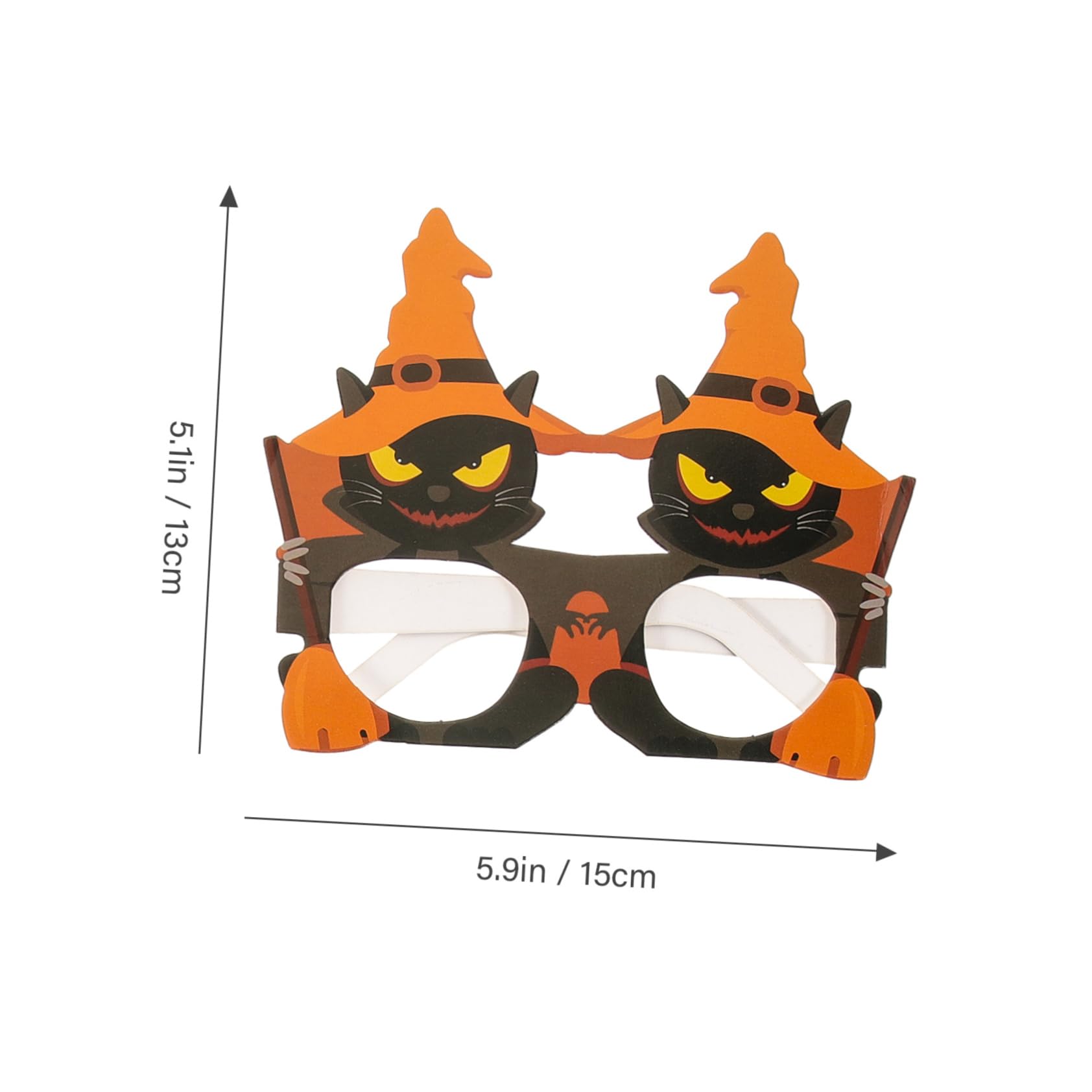 FOMIYES 6pcs Halloween Decorative Glasses Light Funny Eyewear Props for Party Cosplay Photo Shoot