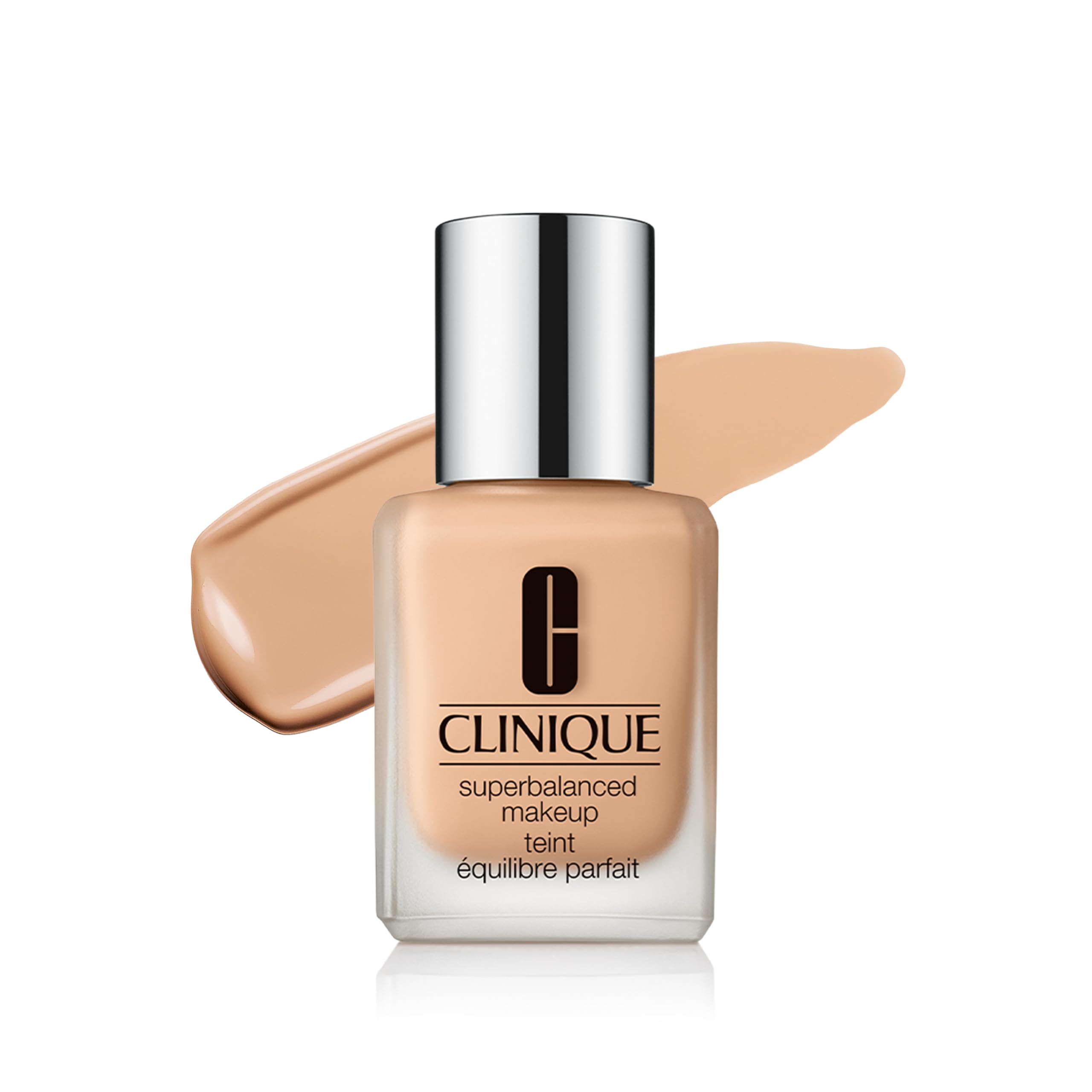 Clinique Superbalanced Oil Free Liquid Foundation Makeup For Dry to Oily Skin Types | Hydrating + Moisturizing | Moderate Coverage + Natural Finish, Nude Beige, 1 Fl Oz
