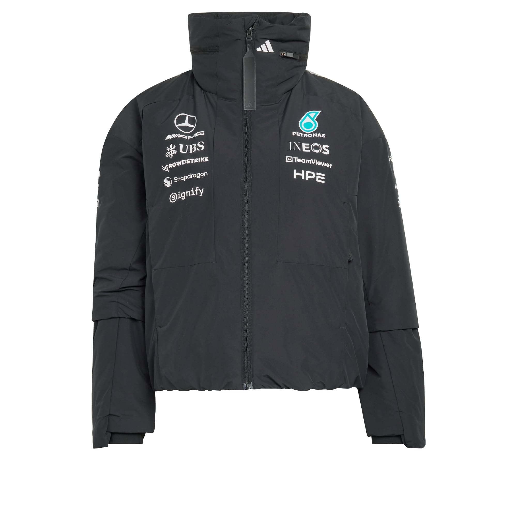 adidas Women's Mercedes - Amg Petronas Formula 1 Team Engineers Coat, black, XXS