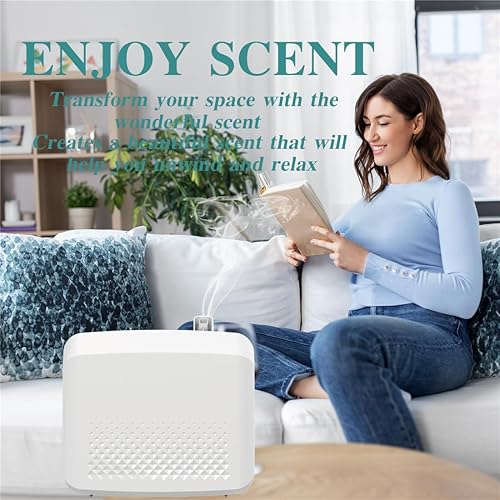 Miniatura 3 de Difusor de aroma de aire Bluetooth sin agua, aroma fuerte para uso doméstico y comercial, cubre 5,500 pies cuadrados, difusor de aceite de aire frío