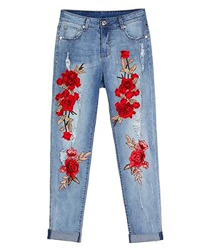 刺繍ダメージジーンズ ZARA（ザラ）の「刺繍ダメージデニム ジーンズ（デニムパンツ