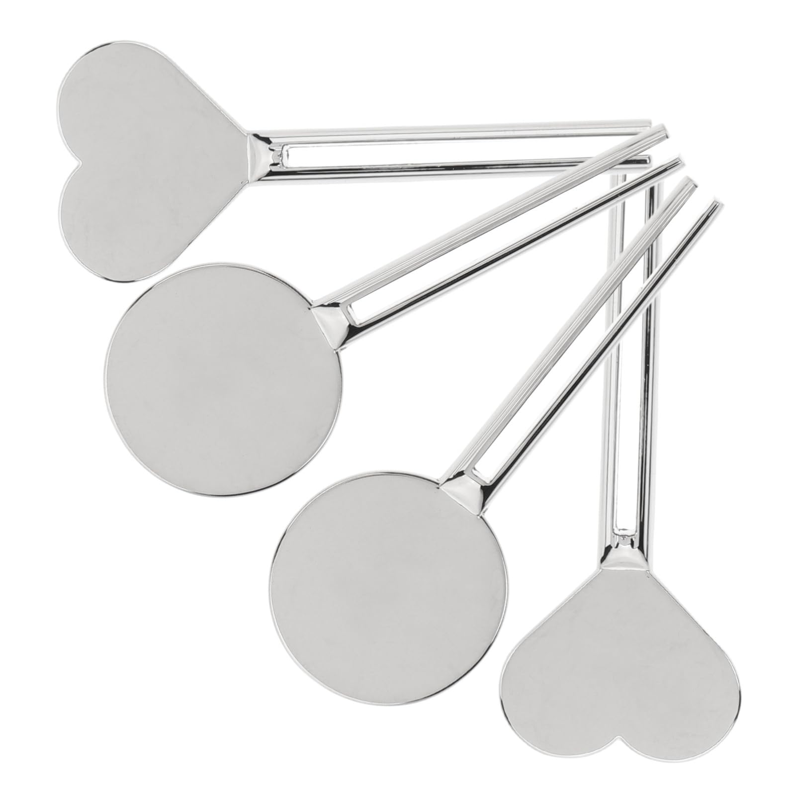 FOMIYES 4pcs Toothpaste Squeezer, Stainless Steel Toothpaste Tube Squeezer, Manual Keys Dispenser Roller for Hand Cream Facial Hair Salon Painter Hairdressing