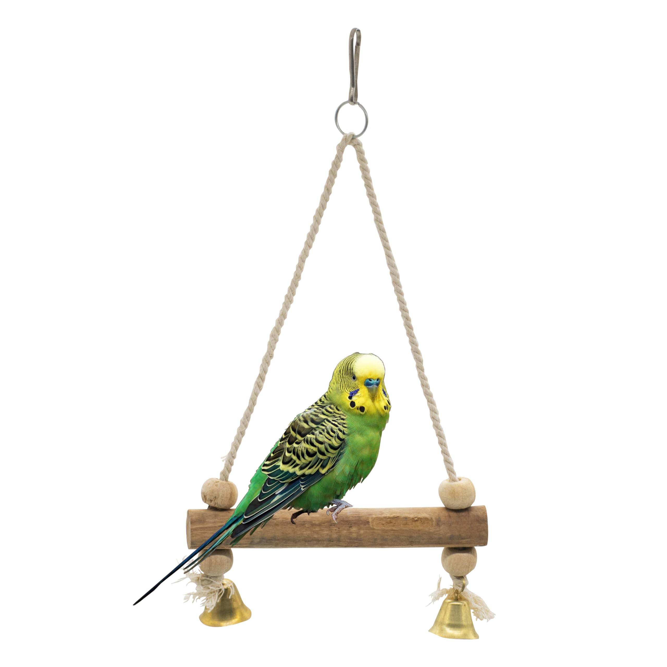 PETZOO Wooden & Cotton Rope Perch Bird Perch Chew Toy Cage Accessory for Bird Resting Toy for Budgies, Love Birds, Sun Conures, Finches, African Grey, Alexendrine Parrots (B0BRG735KC) Amazon Price History, Amazon Price Tracker