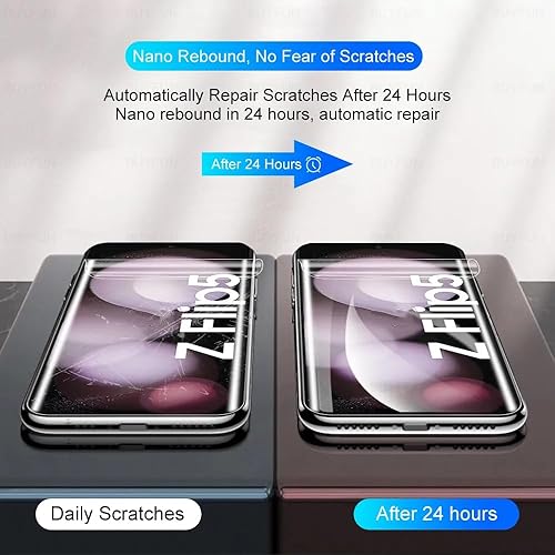 Miniatura 8 de Protector de pantalla de hidrogel para Google Pixel 8 5G, 2 piezas de película protectora de TPU suave transparente (no vidrio templado) compatible