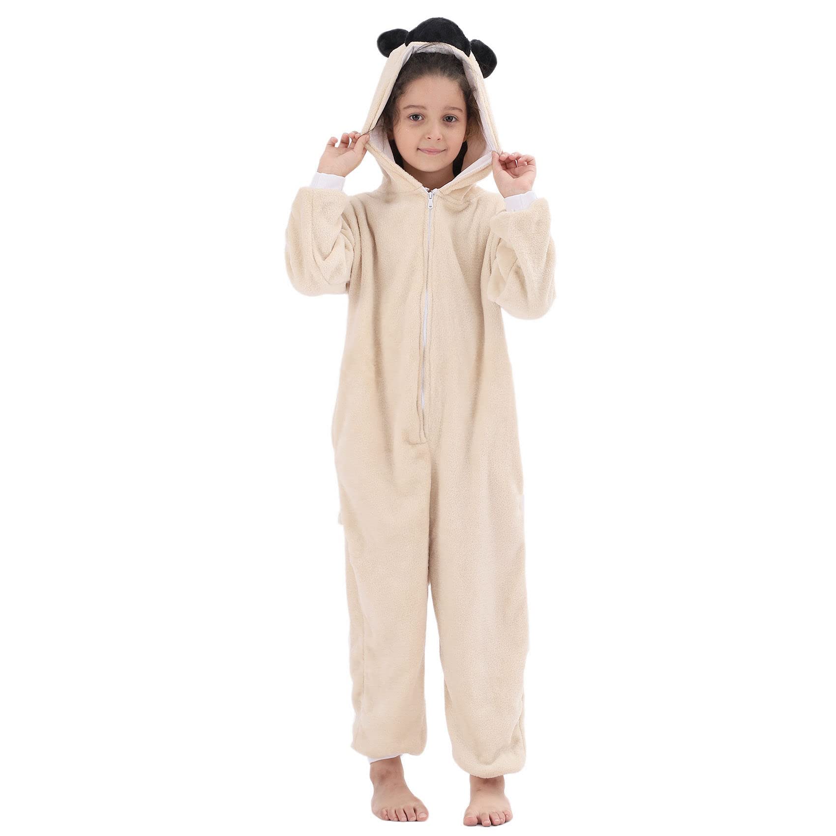 Condition photo showing New/Like New for WAFUNNE Animal Onesie Costume for Kids Child Boys Girls Womens Mens Cosplay Halloween Dog Shar Pei