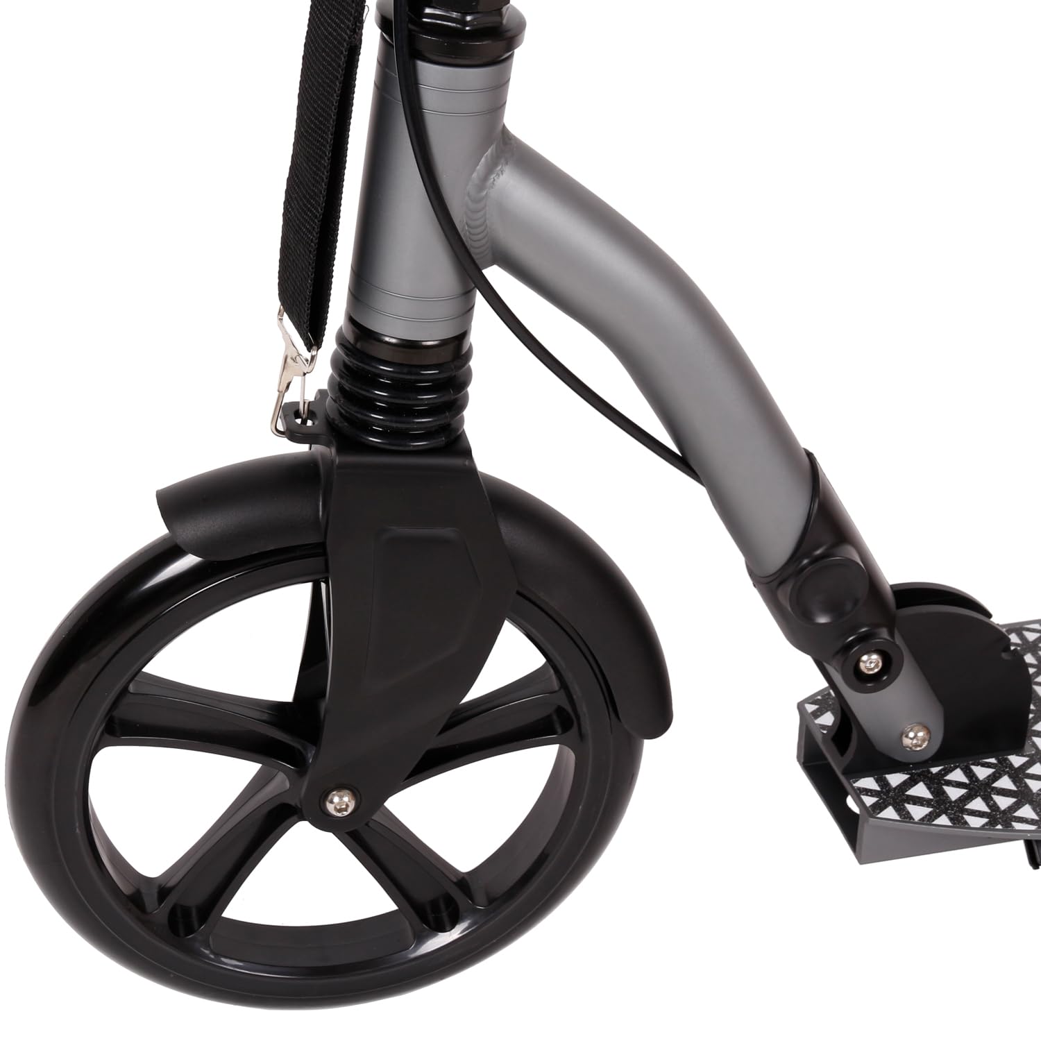 Mach1 Kick Scooter aluminiowa hulajnoga miejska, duże kółka XXL, koła od 145 do 250 mm, kółka/opony dla dorosłych i dzieci, składana hulajnoga