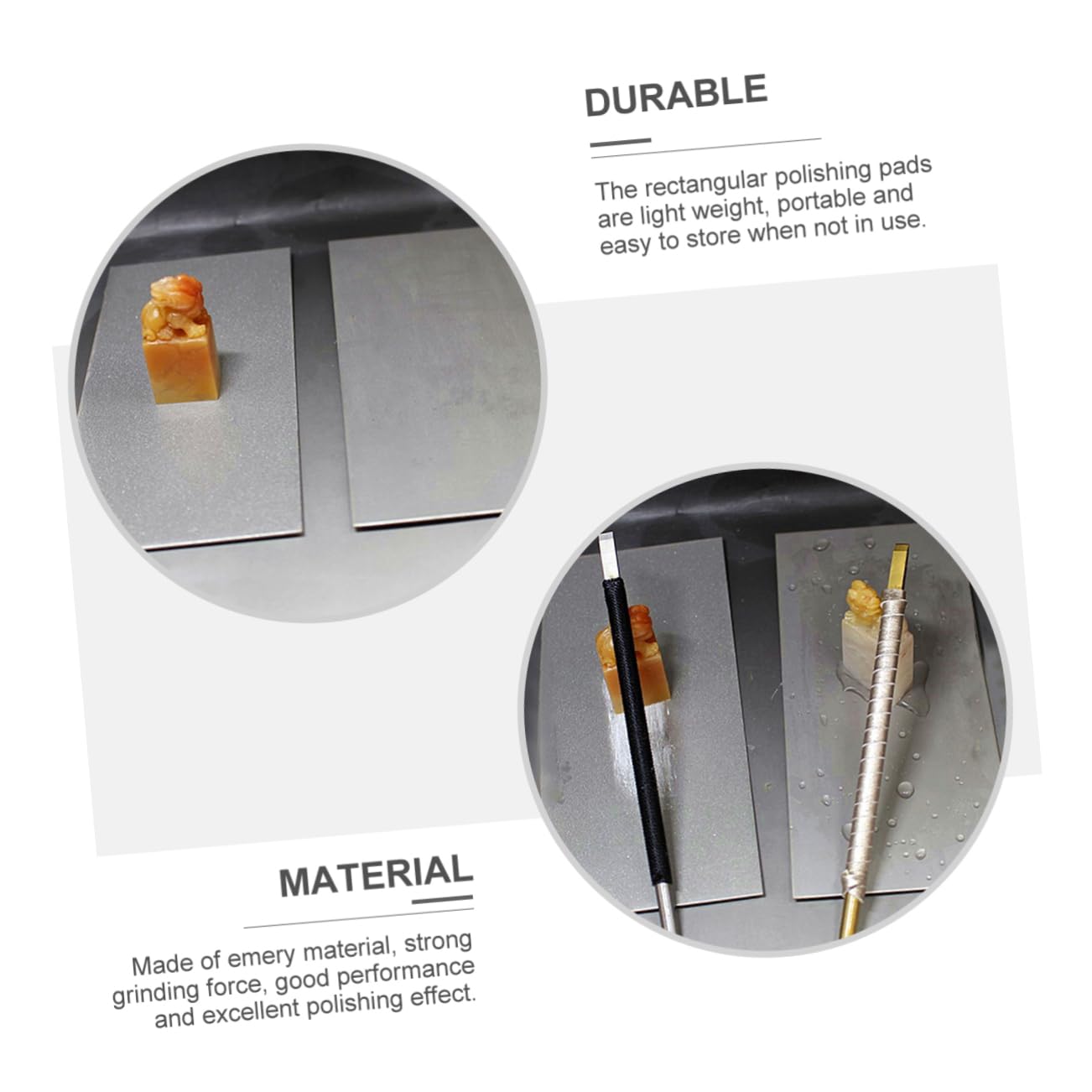 Balacoo Sandstone Polishing Pads Pcs Crystal Grinding Pads Stone Jade Polishing Tools Wet Dry Use