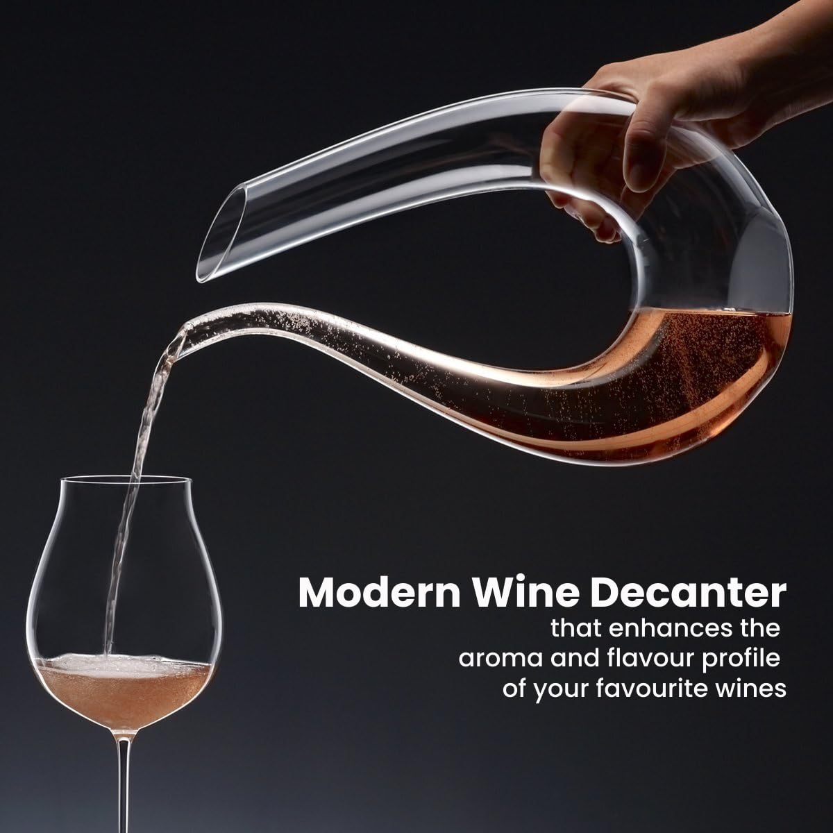 RIEDEL DECANTER AMADEO BIANCO/NERO OTTICO