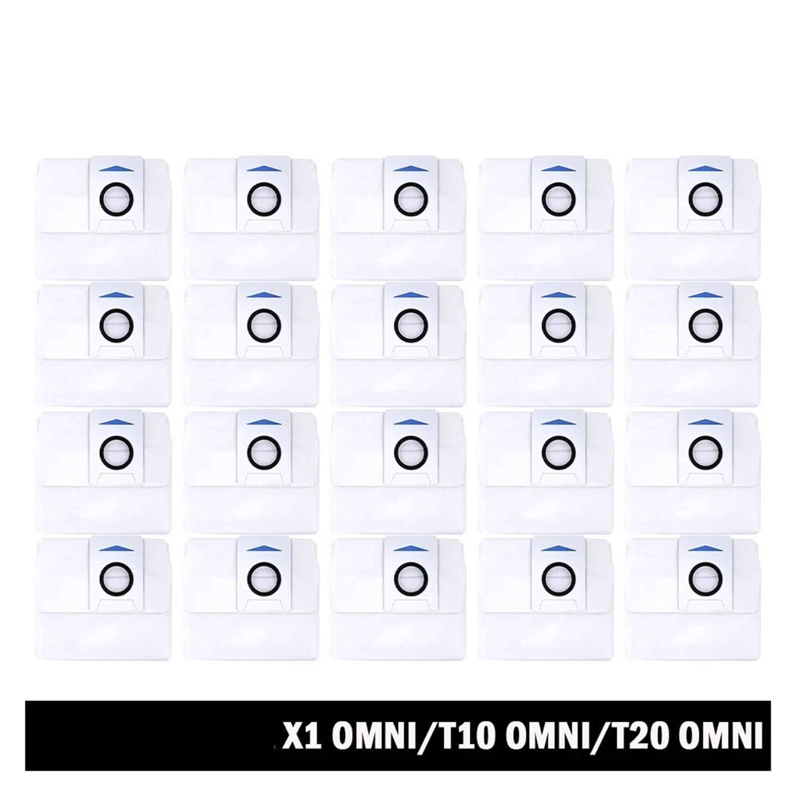 Accessori for sacchetti for la polvere Pattumiera Sacco for immondizia Sacco for aspirapolvere Robot Parti for aspirapolvere, compatibile con Ecovacs, X1 OMNI / T10 OMNI / T20 OMNI(16pcs)