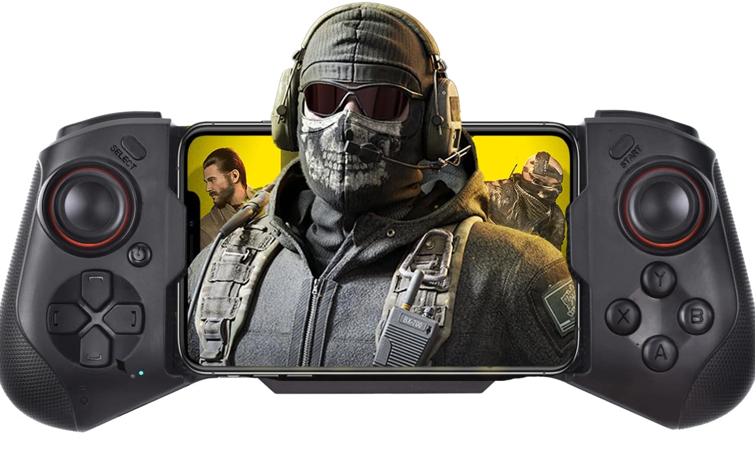 Megadream Mobile Gaming Controller for iPhone iOS Android PC Wireless Gamepad Joystick for iPhone 14/13/12/X, iPad, MacBook, Samsung Galaxy S22/S21/S20, TCL, Tablet, PC - 18+ Hour Battery Life - COD Mobile - Apex Legends - Direct Play