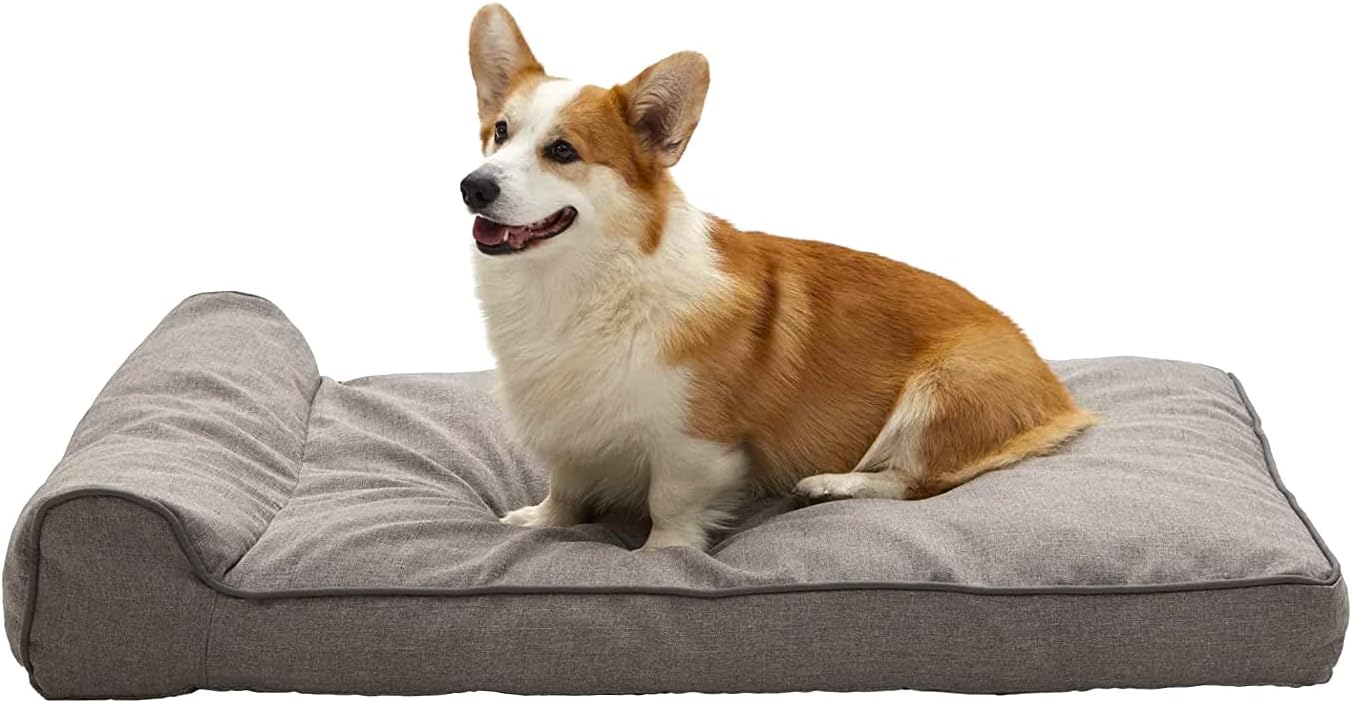 BDEUS Orthopedic Dog Beds for Large Dogs Clearance Super Thick & Comfortable Pet Bed with Pillow, Washable Cover and Anti-Slip Bottom…