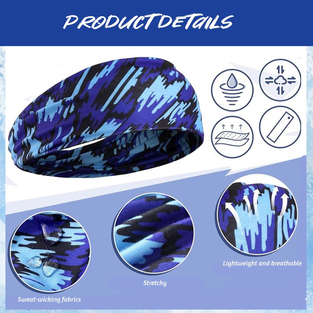 Diadema deportiva para niños de 4 piezas, diadema transpirable, diadema bandana elástica, adecuada para correr, montar en bici, entrenar, dar patadas a un balón