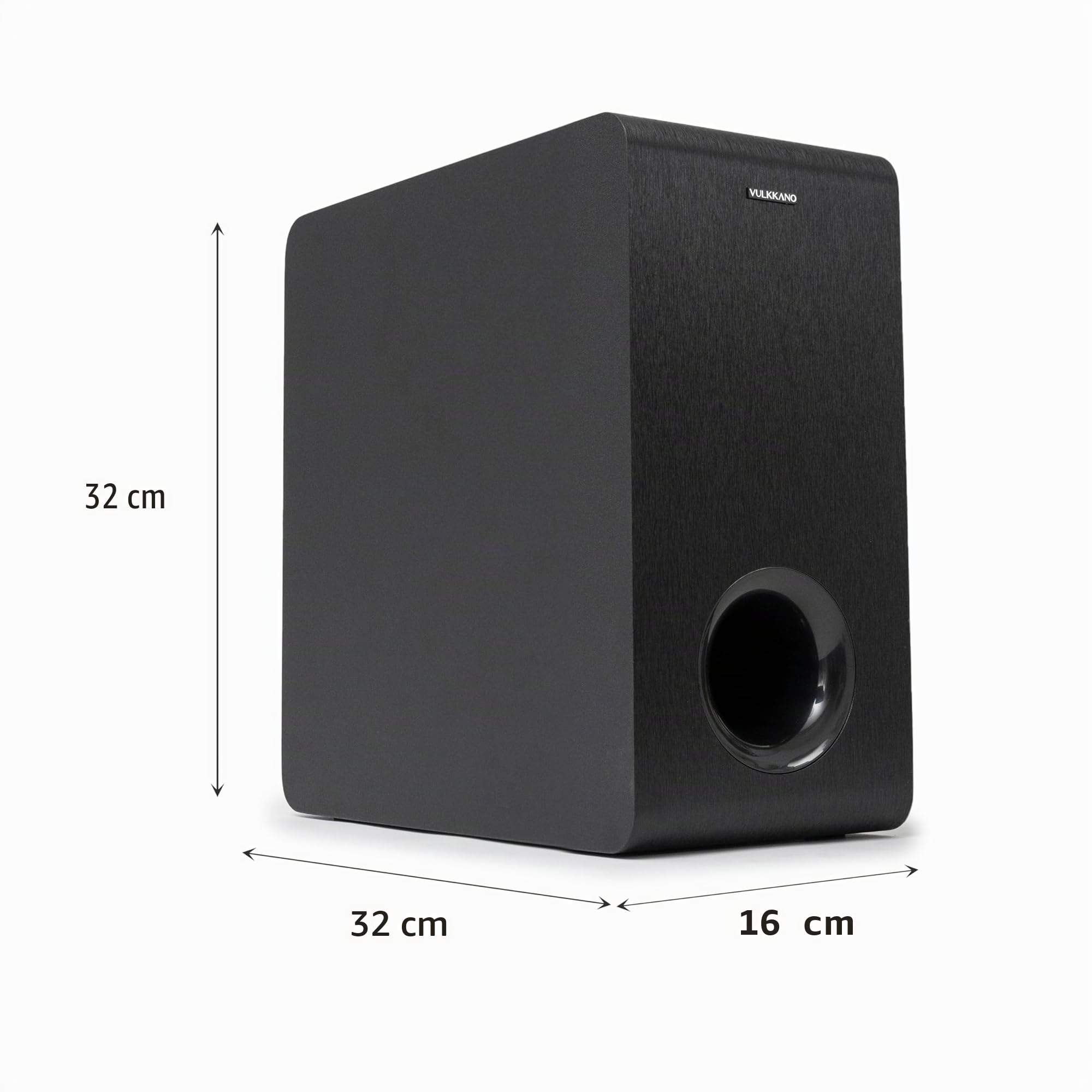 VULKKANO SUB6 Subwoofer Activ 6.5 Zoll, Frequenz 60Hz-250Hz