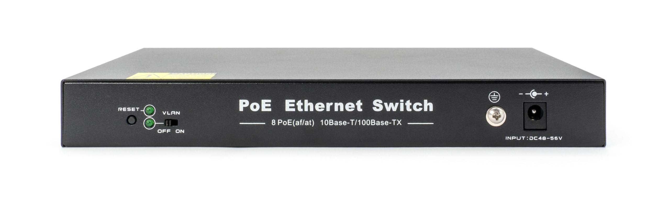Switch 8 Porte Gigabit PoE + 2 Uplink Gigabit, Potenza Totale 120W, Funzione VLAN, Plug & Play, Ideale per Videosorveglianza e Reti Aziendali (SW-UG8P2LV-059)