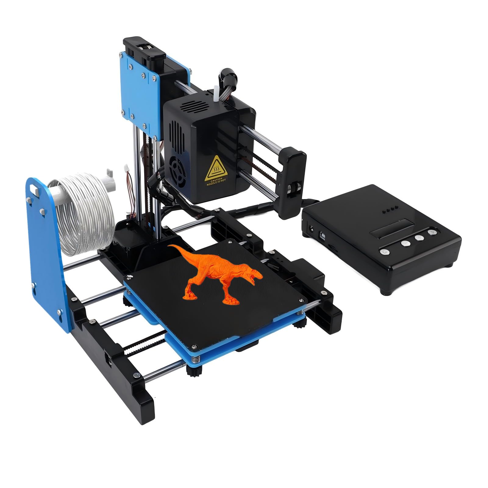 Impresora 3D para Principiantes 10-40 mm/s Mini 3D Impresora con Filamento PLA de 1,75 mm, Magnética ExtraÃble Tamaño de impresión de 100 x 100 x 100mm