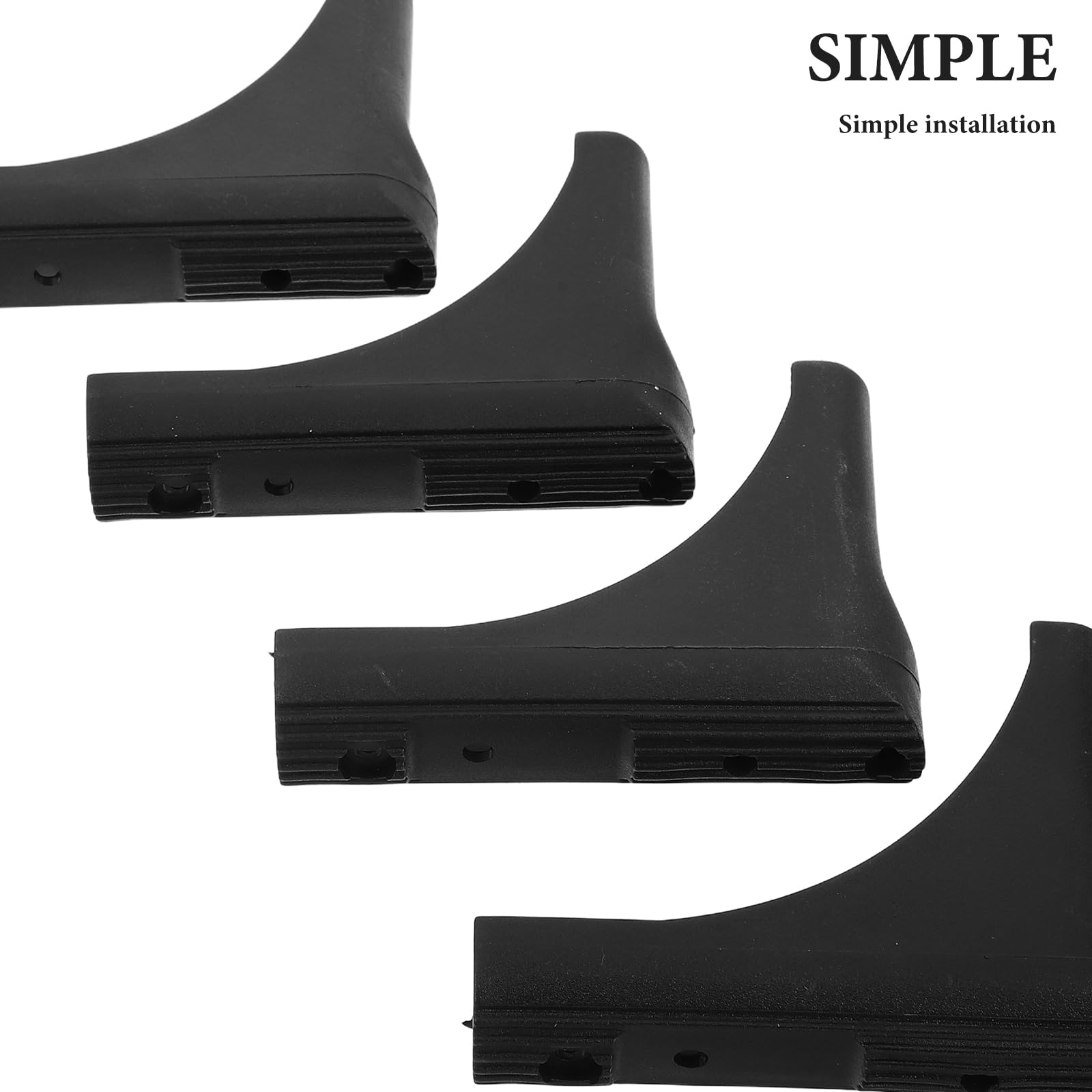 4 Pezzi Protezioni Antiscivolo per Gambe di Stendino in Plastica Nera, Copri Piedi per Asciugatrice Protezione Pavimento, per Spazi Condivisi e Pavimenti in Legno