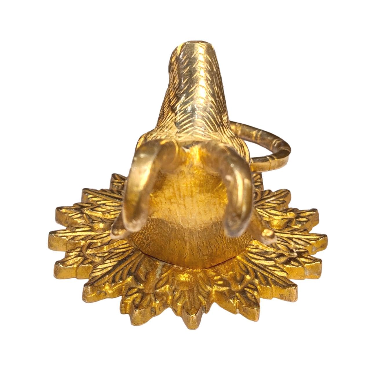 athizay Capricorn sun sign Brass Door Knocker, Victorian-Style Animal Figurine, Mountain Goat Design, Gold Finish - Image 3