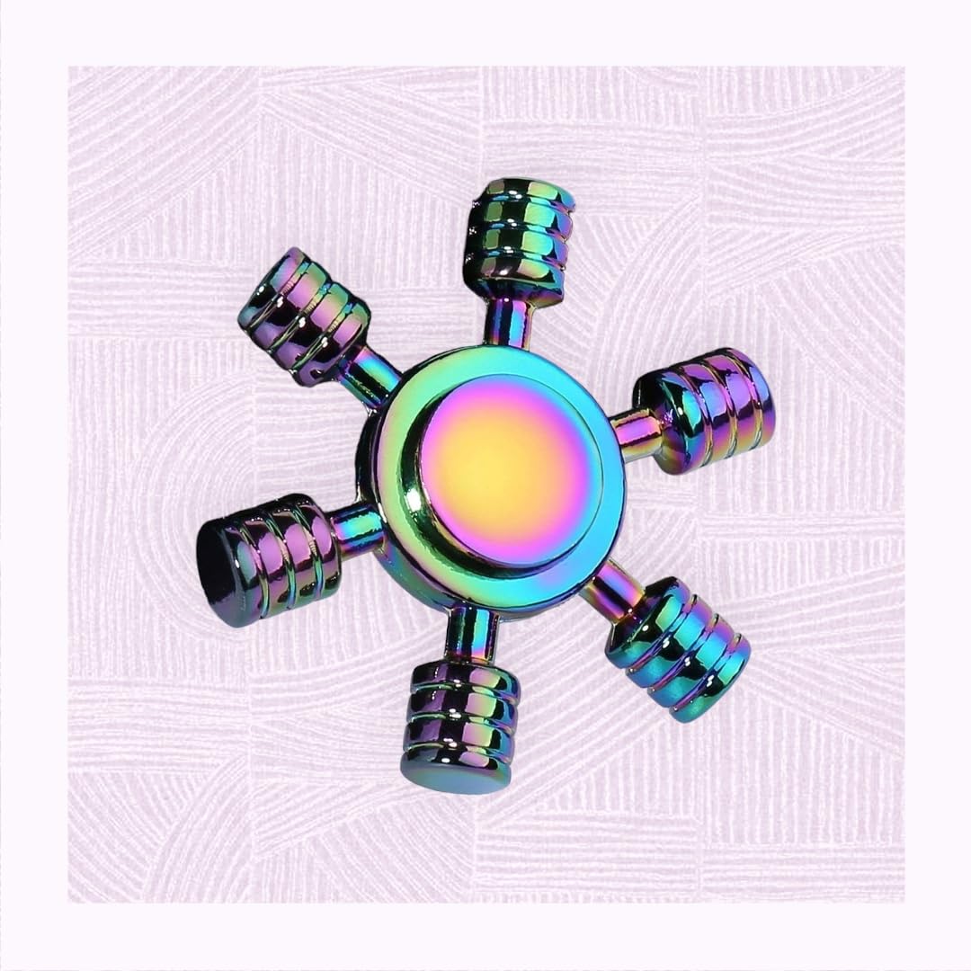 Shivsoft 6 Arm Fiddget Maze Metal Puzzle Stress Relief Sensory for