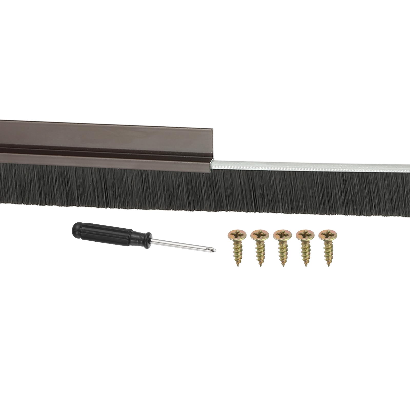 PATIKIL Door Brush Sweeps 1.18" Bristles x 47.24" Long