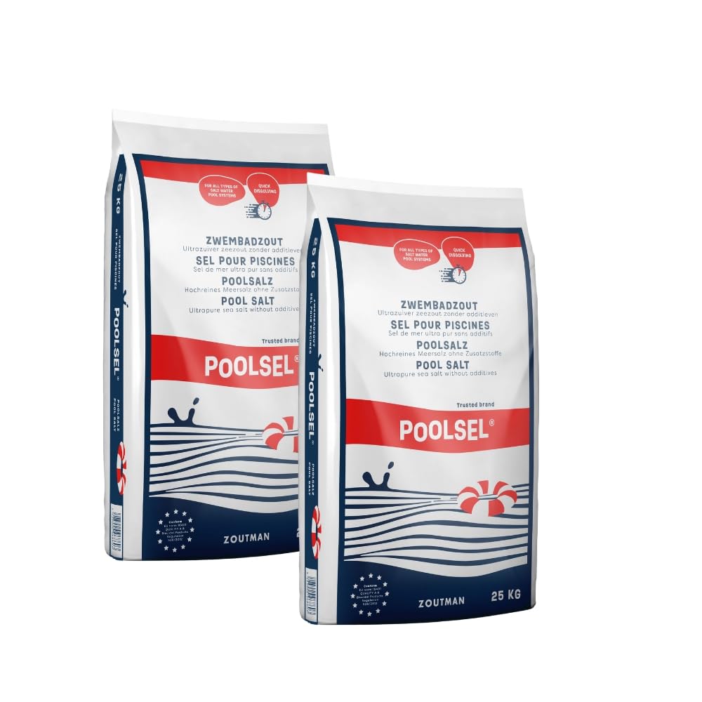 POOLSEL | 2 x 25kg| Swimming Pool Salt