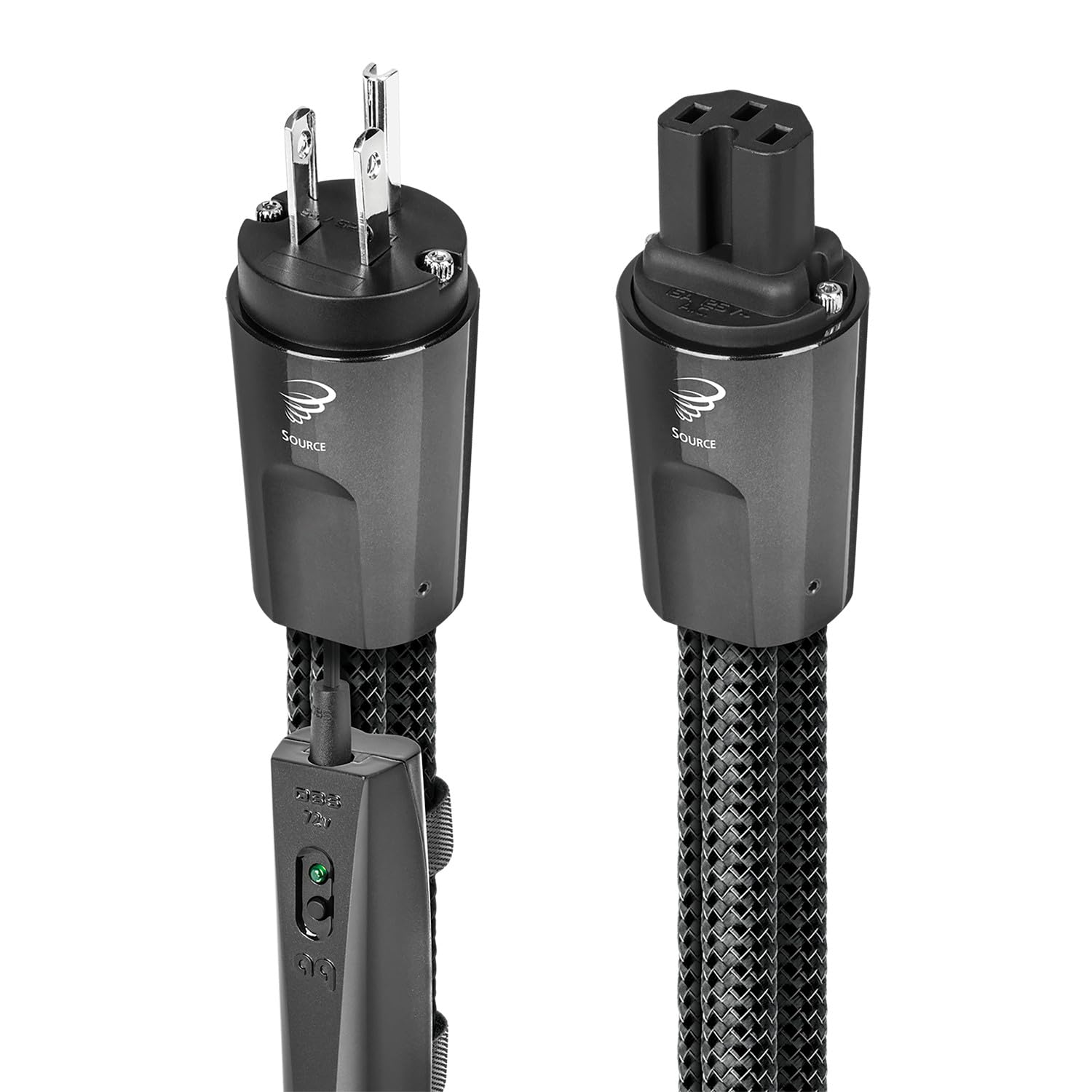 AudioQuest Tornado Constant-Current (Source) Power Cable - 1m - 1 x C13 > 1 x 3-Prong Wall Plug