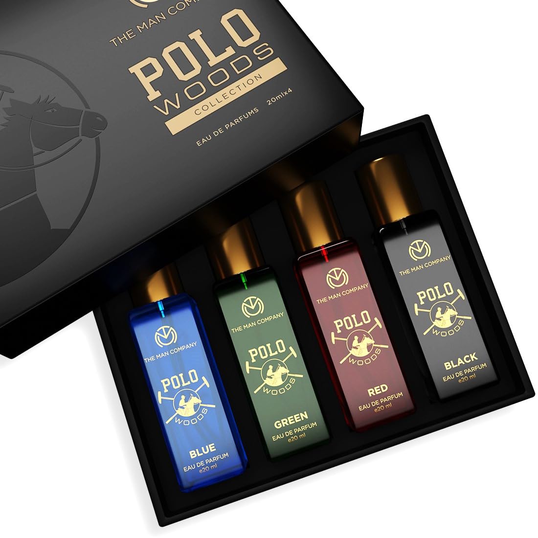 The Man Company Men Specially Curated Perfume Gift Set 4X20Ml – Polo Woods Collection | Premium Long-Lasting Musk Scent Fragrance Spray | Luxury…