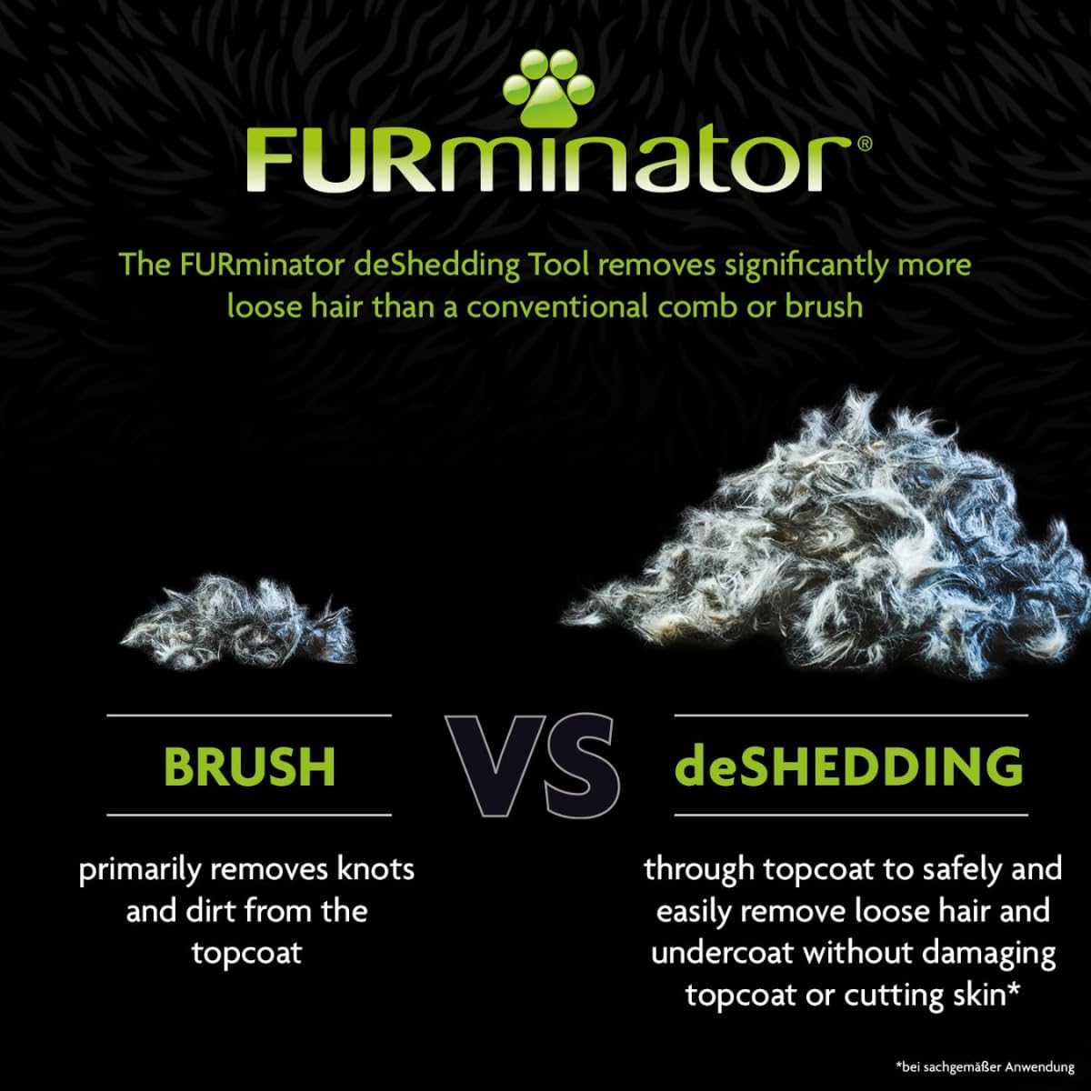 FURminator deShedding, Tool para perros grandes de pelo corto, Cepillo talla L para eliminar el pelo suelto