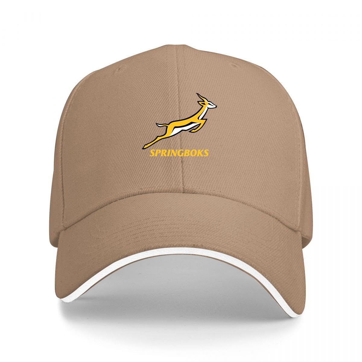 Kunbeqas Unisex Natural Baseball Cap South Africa National Rugby Union Summer Cotton Golf Cap Men Adjustable Baseball Caps
