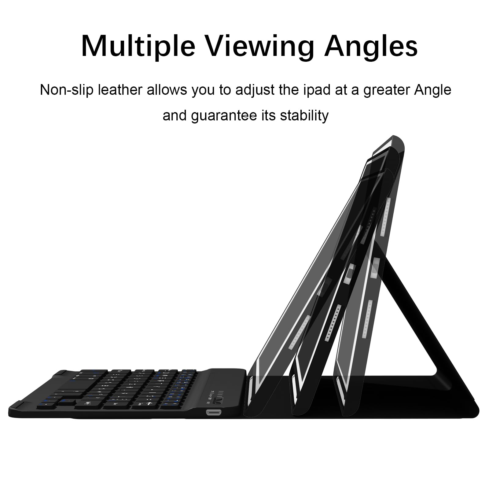 Keyboard Case for iPad Mini 4/5 with Pencil Holder, Black : Amazon