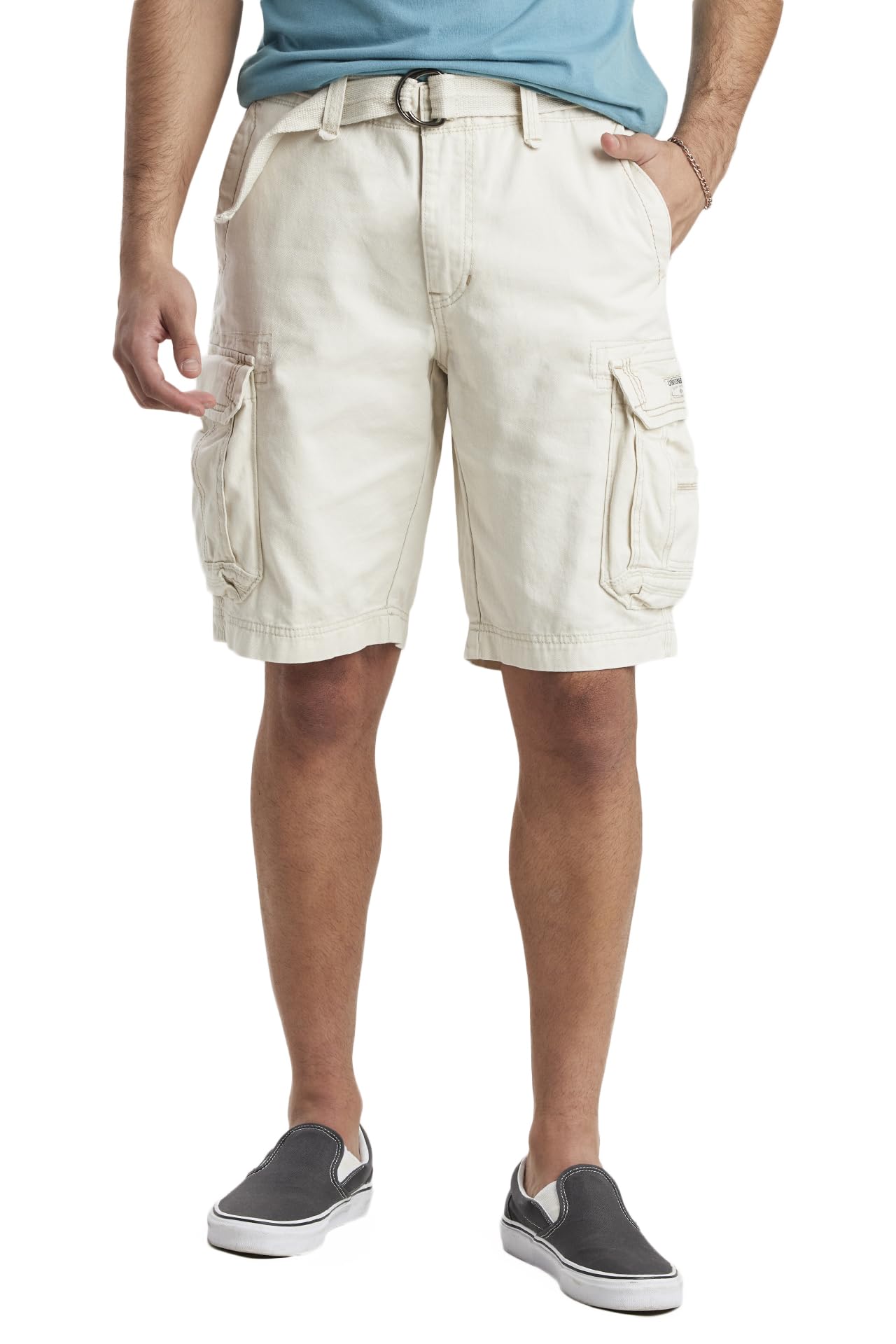 UNIONBAY Men's Survivor Belted Cargo Short-Reg and Big & Tall Sizes