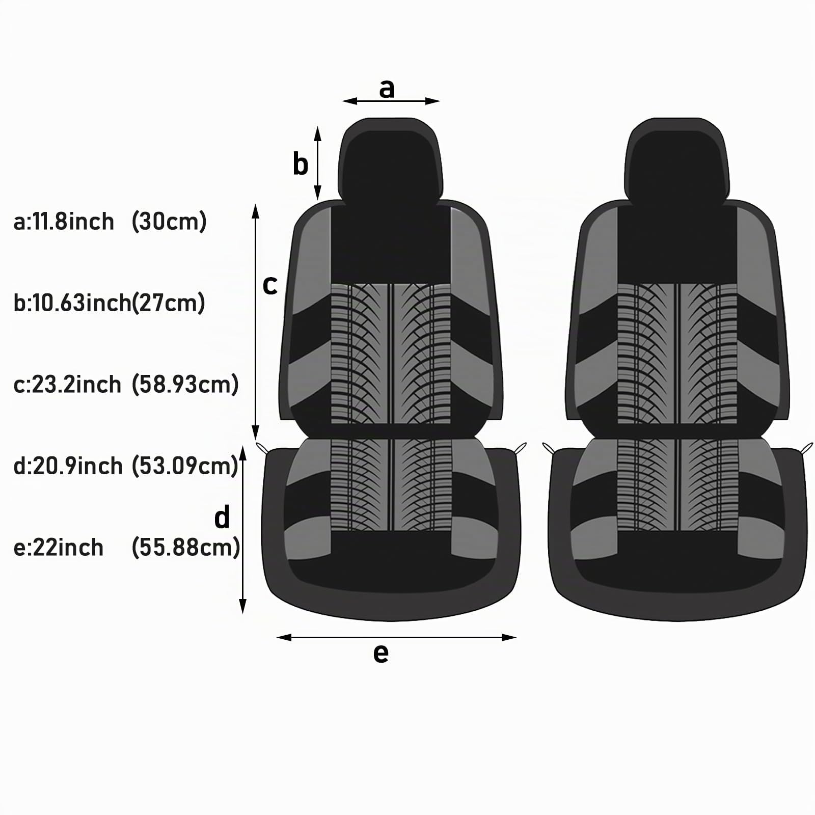 AUTOYOUTH Copri Sedili Auto Universali, Compatibile con Airbag Laterale, Nero