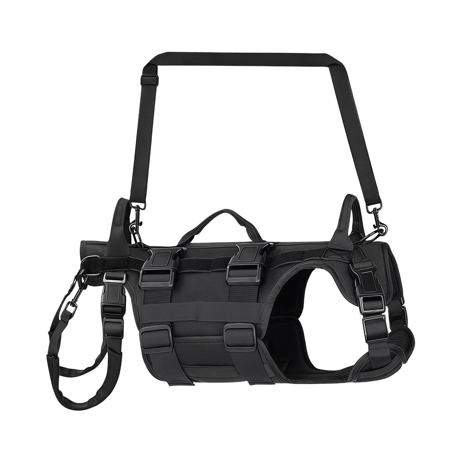 Perro para mascotas mayores con elevación de cuerpo completo y asas acolchadas, arnés transpirable para perros