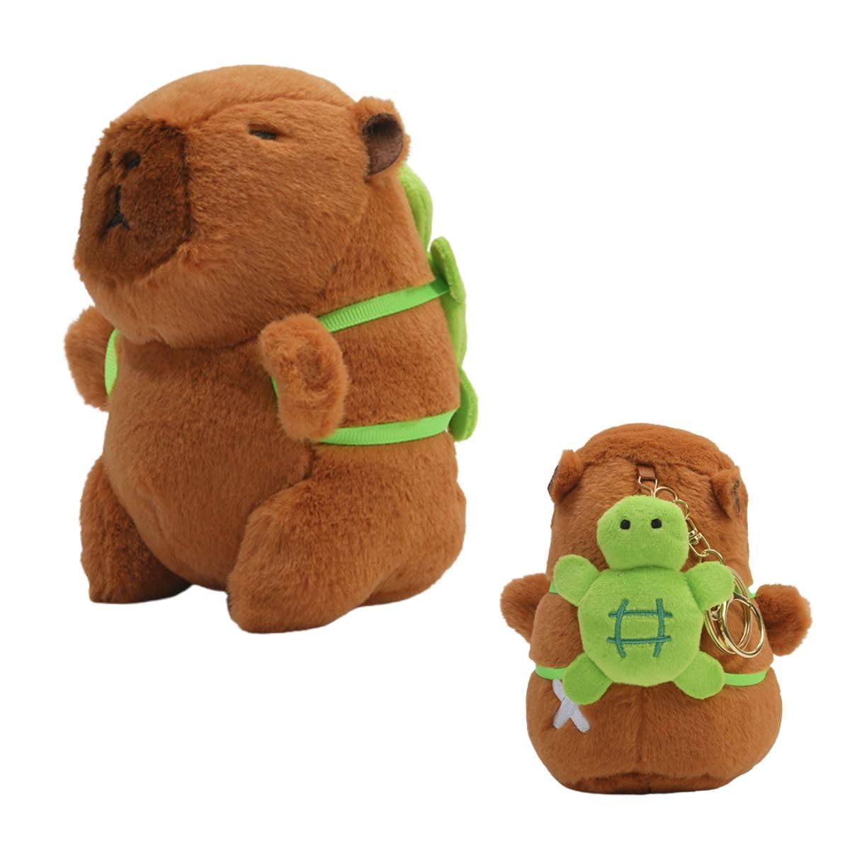 Chabimaru Capybara Plush Keychain With Music Turtle 7.3in Japan