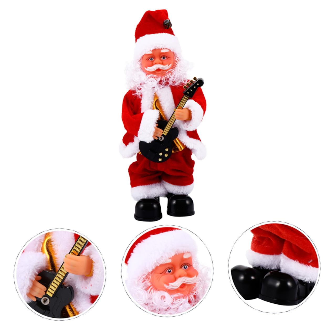 Muñeco Eléctrico Papá Noel Musical con Movimiento para Fiesta de Navidad y Año Adorno Divertido para Decoración Festiva Sin Pilas Varios Estilos