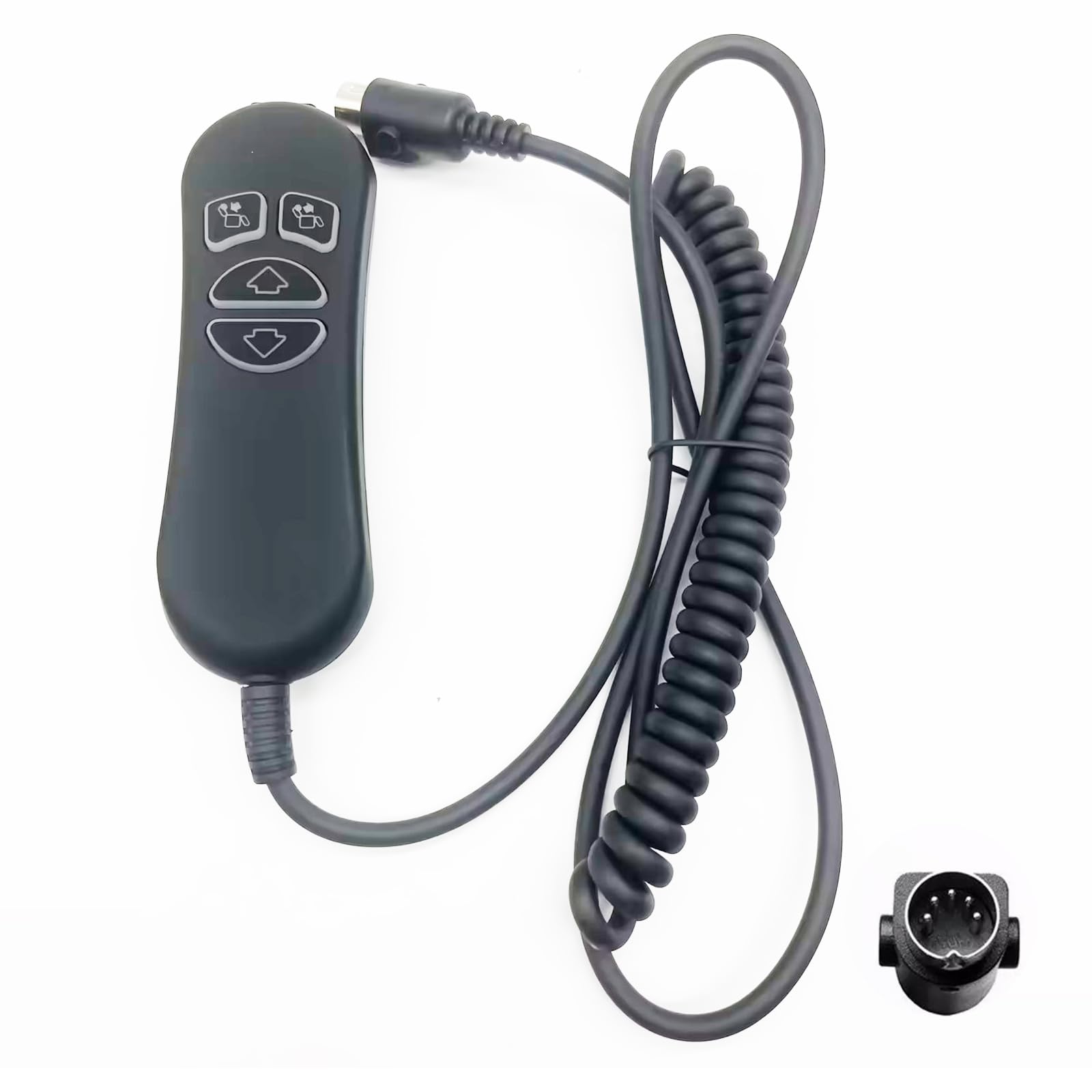 AMPSTOE Recliner Remote 4 Button 5 Pin Lift Chair Remote USB Backlight for Lift Chair