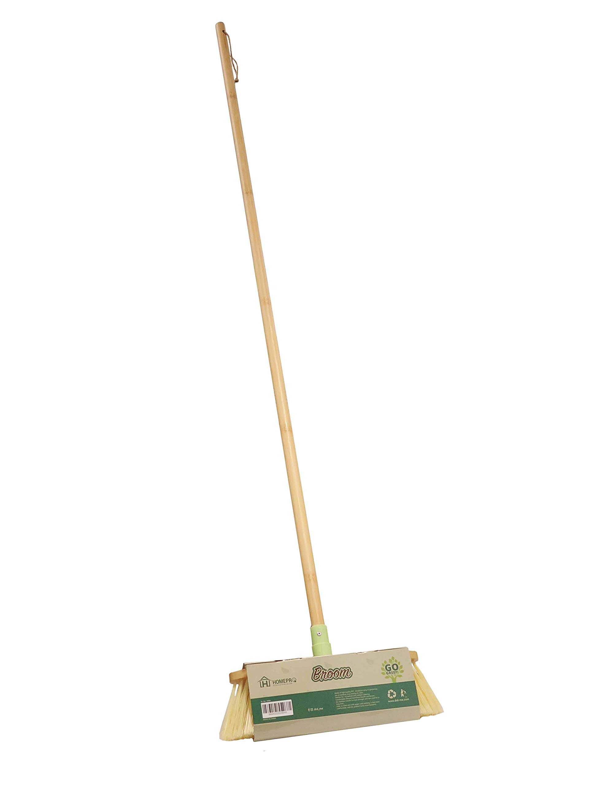 HOMEPRO Better Value for Better Living Home Pro Go Green Bamboo Broom, Wooden, 2984