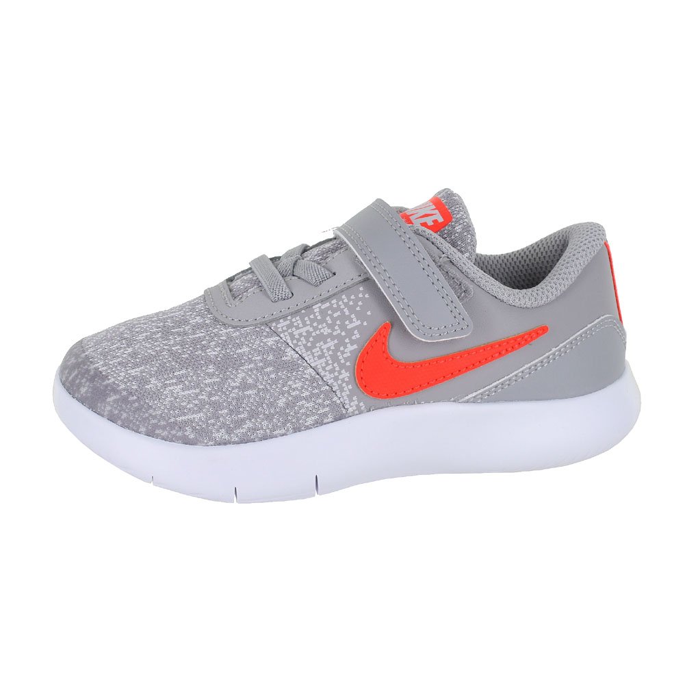 Nike Toddler Flex Contact (TDV) Grey Total Crimson VAST Grey Size 8
