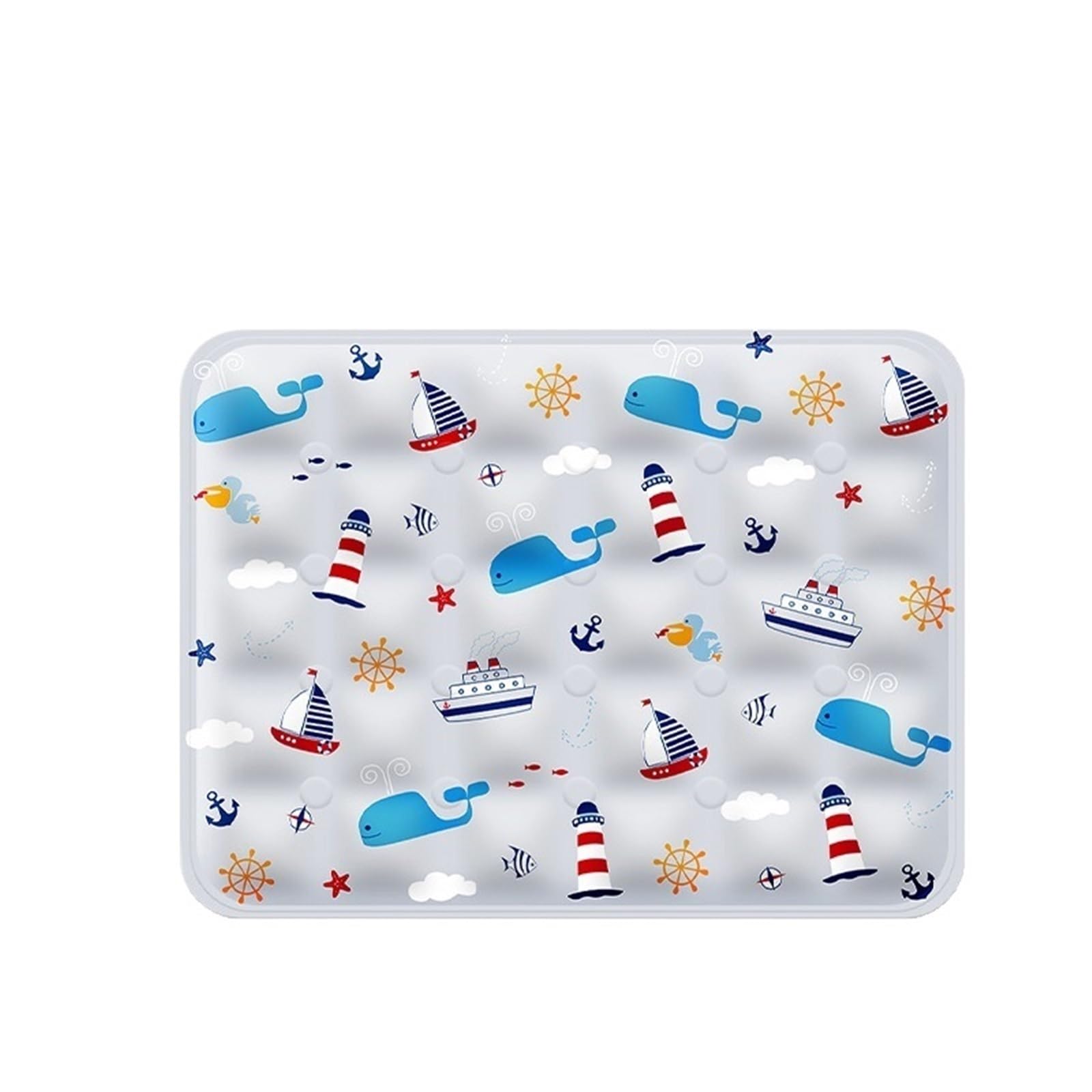 Ice Silk - Alfombrilla de refrigeración antideslizante reutilizable para perros y gatos, cama de verano | Gris, S