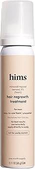 hair regrowth treatment minoxidil 5% topical solution foam - 2.11 oz