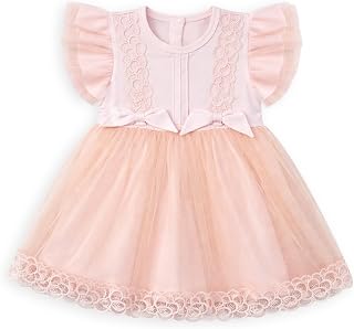 Mi Arcus Baby Girl Peach Lace Tulle Dress Price In India