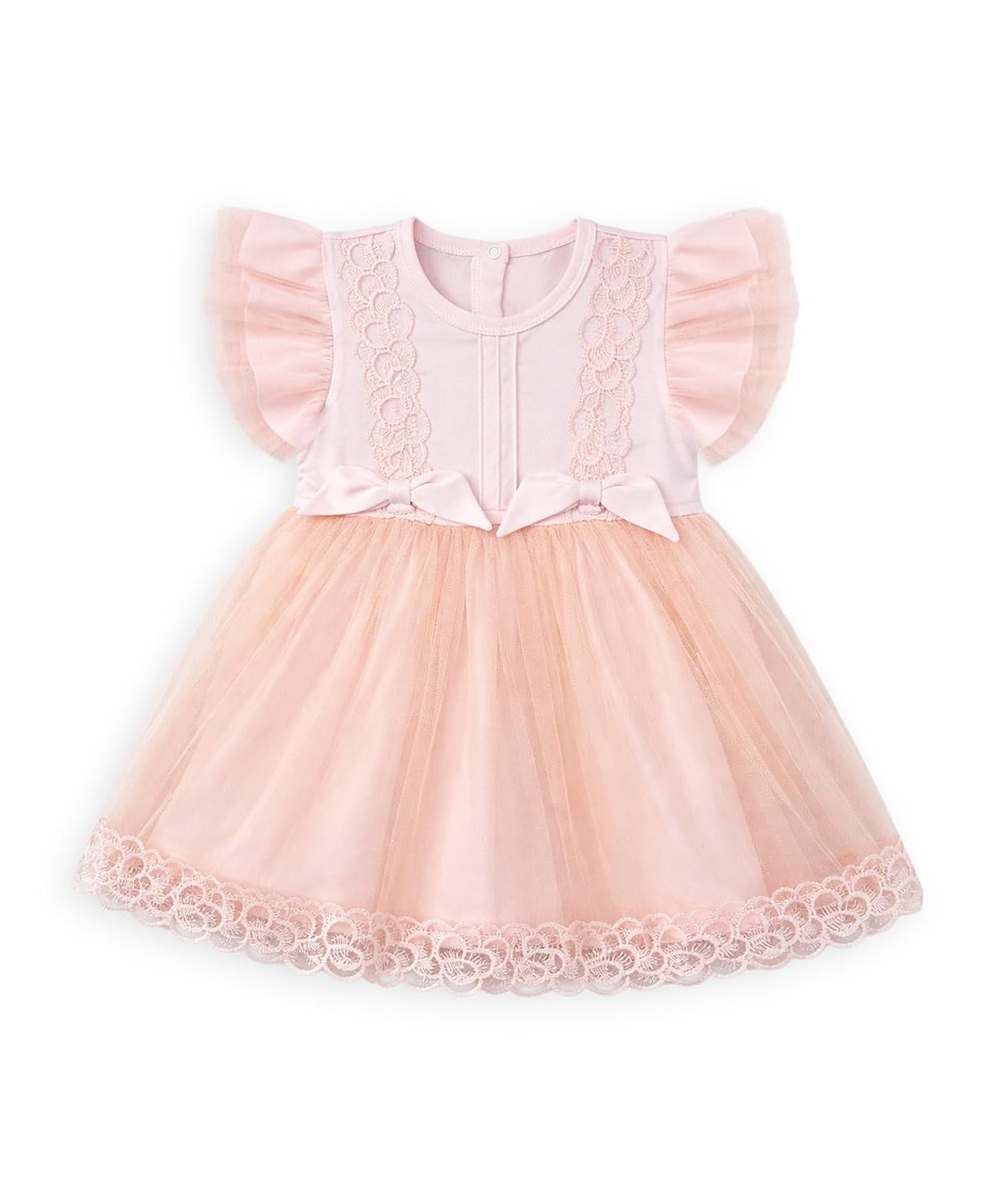 Mi Arcus Baby Girl Peach Lace Tulle Dress - Review, Price and Buying Guide