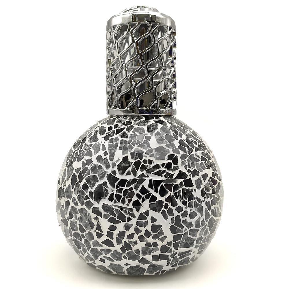Pack Ahorro Lámpara Catalítica Mosaico Negro + Fragancia Aroma Cotton Clean 500ml. Elimina malos olores e impurezas, perfuma y limpia.