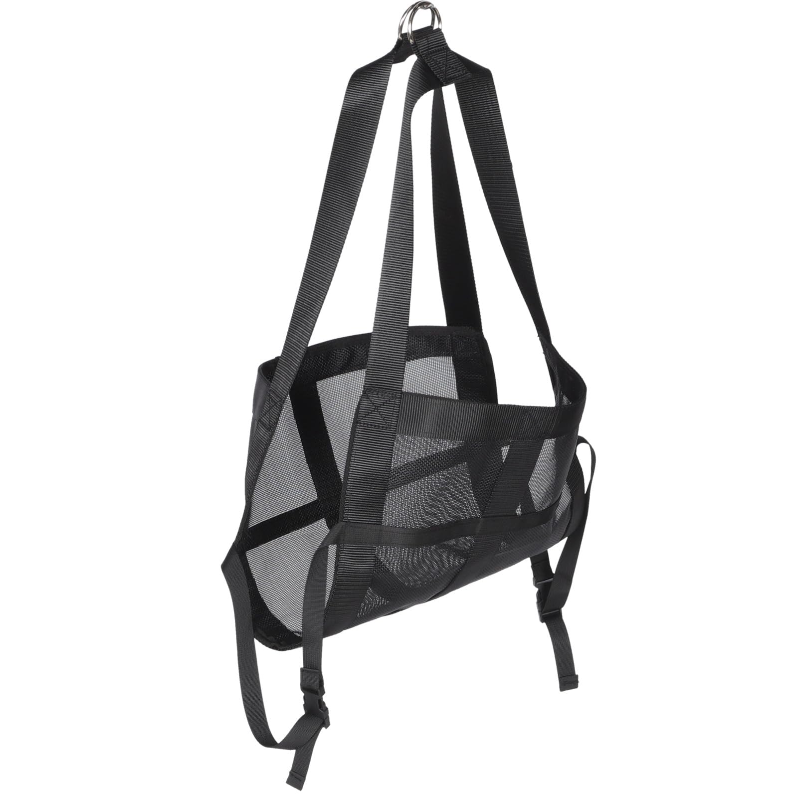 CALLARON Wiegeschlinge Nylon 60x40cm Schwarz mit 2 Griffen für Kleine Nutztiere Wie Kälber Lämmer und Ziegen zum Bequemen Wiegen und Heben