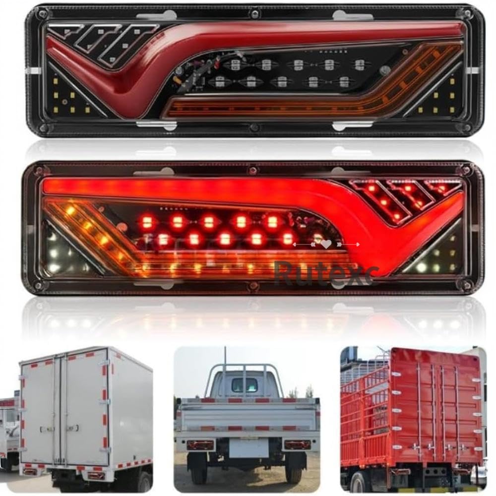 トラック用 LEDテールランプ 本体 Amazon | Rutexc LEDトラックテールランプ 12-24V ブレーキランプ