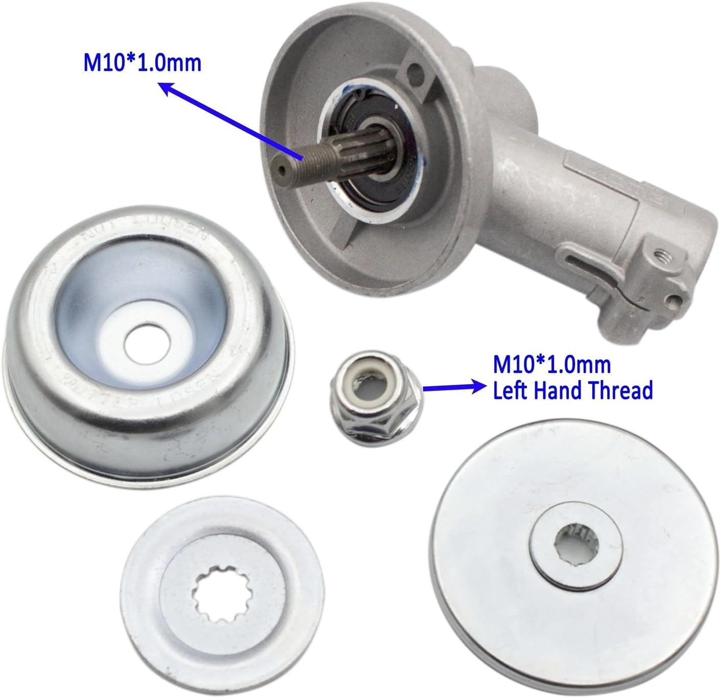 Compatible for Stihl Gear Head 4144 640 0100 Brushcutter Replacement Parts Fit FS55 FS55 2-Mix FS55R FS55RC FS56 FS56C