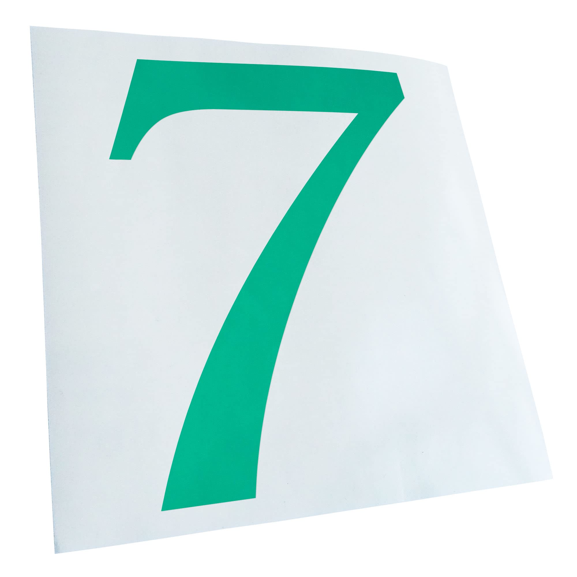 Kiwistar - Car Sticker - Turquoise - 60 x 48 cm Number 7 - Numbers - Rear Window Car Sticker Weatherproof for Car Truck Moped Truck - Sticker Exterior Self-Adhesive Tuning Accessories for Window