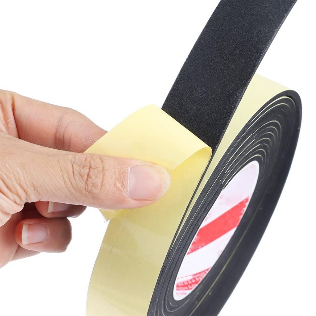 Sponge Single-Sided Tape 3mm 20mm x 5m Foam Sealant Strip for Car Sound Insulation