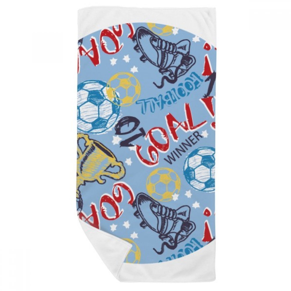 Serviette football soccer compacte pour éviter les sacs trempés